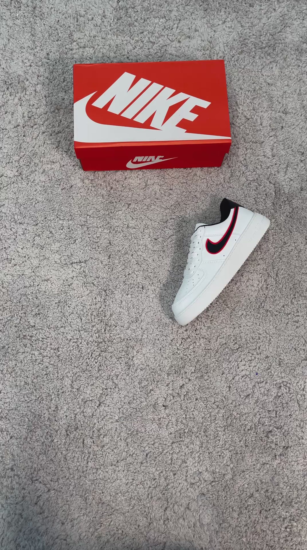 AIR FORCE - BLACK RED OUTLINE